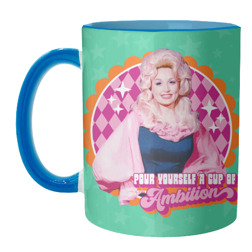 Mugs 'Dolly Pour Yourself a Cup of Ambit: Mug Colour Inner & Handle 11oz - Orange