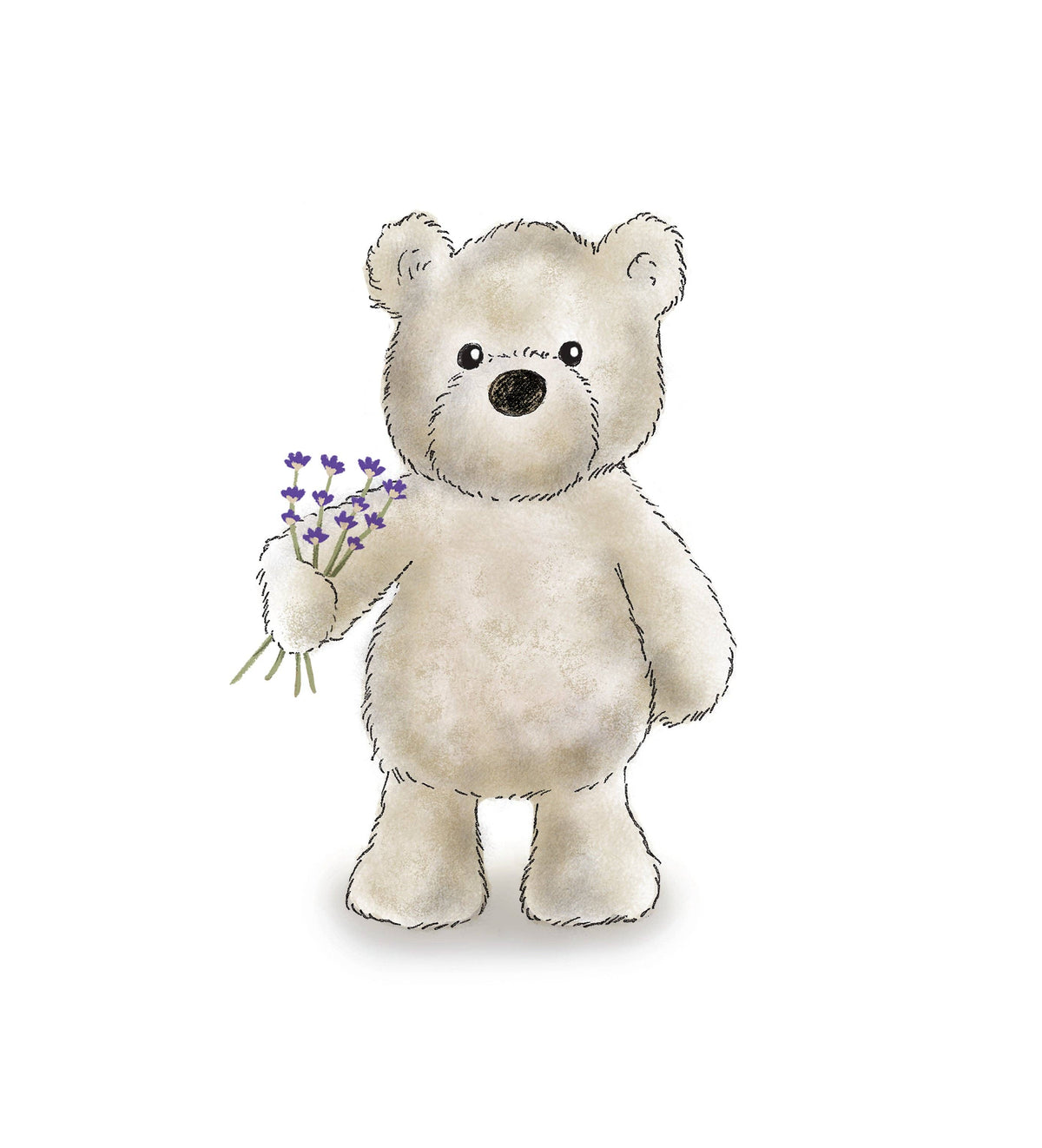 Warmies Cream Curly Bear
