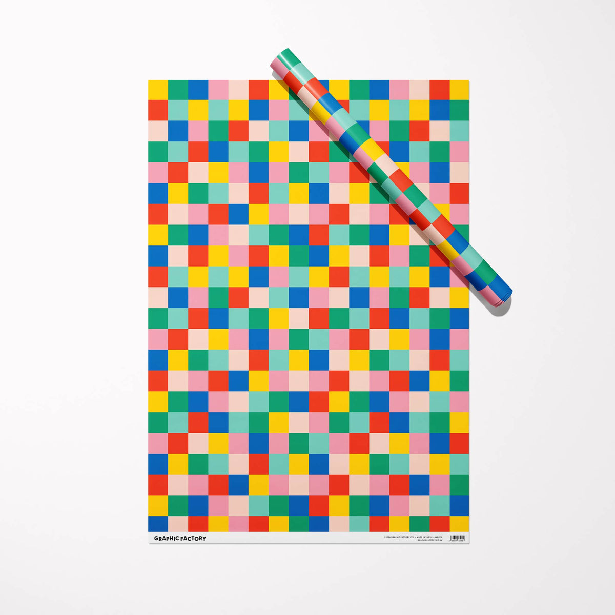 Colour Grid Gift Wrap | Wrapping Paper | Craft Paper