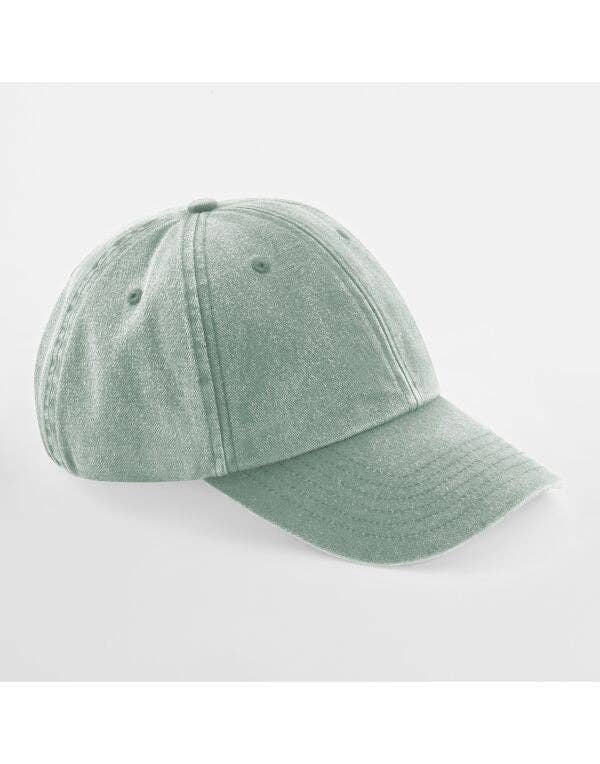 Beechfield Low Profile Vintage Cap | Unisex | Heavy Washed Cotton | 19 Colours | One Size: Vintage Black / One Size