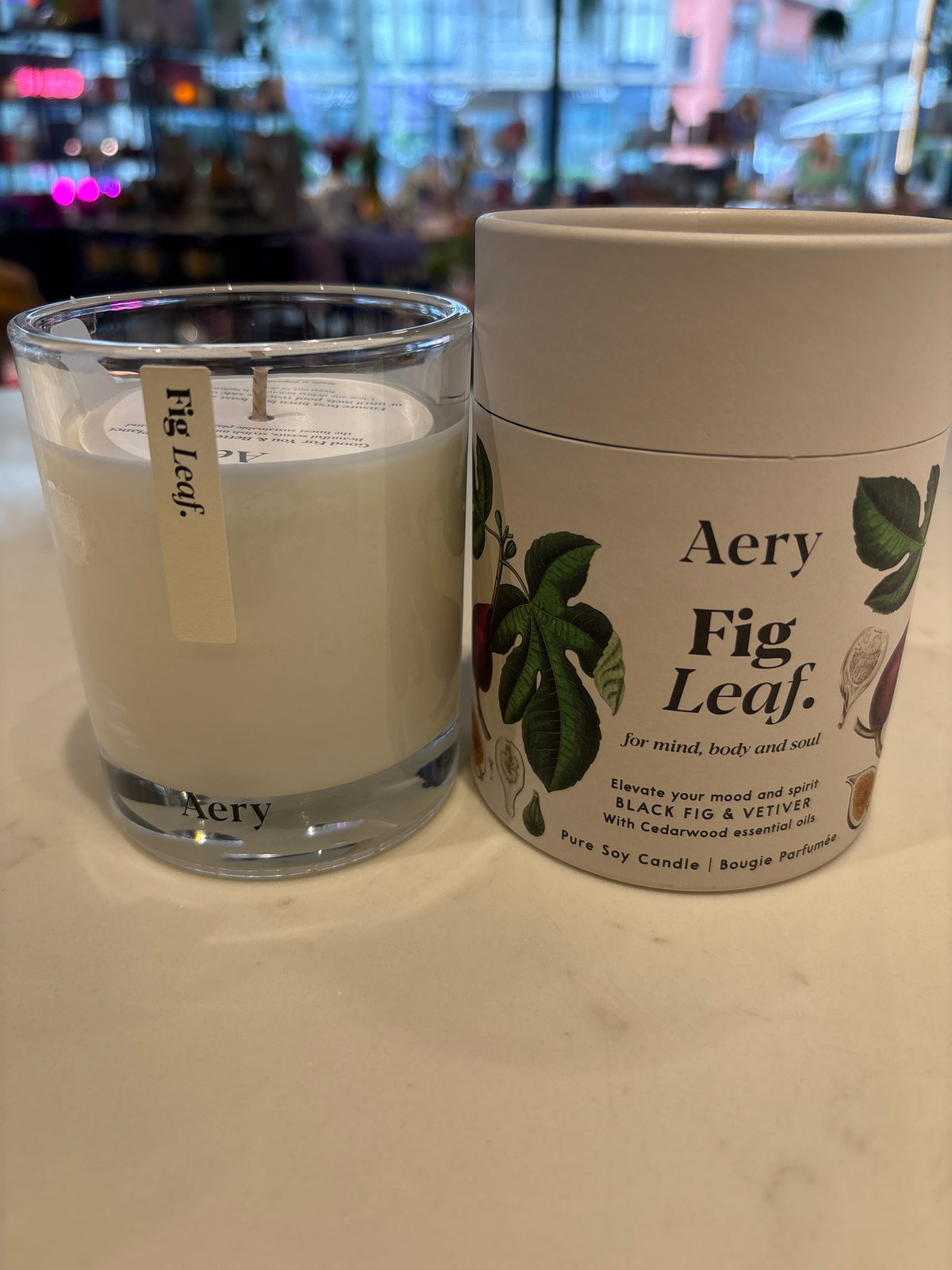 Botanical Fig Leaf Scented Candle