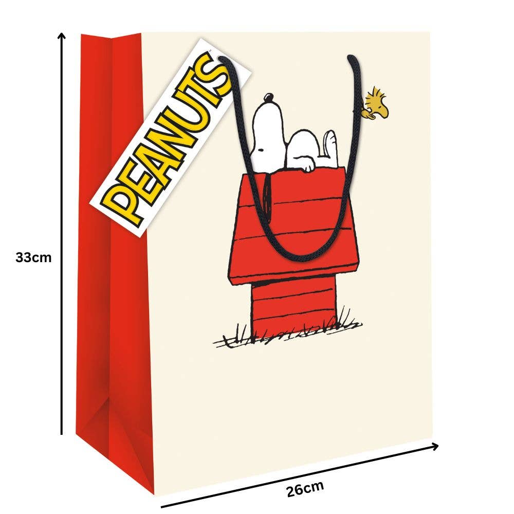 PEANUTS SNOOPY MEDIUM GIFT BAG