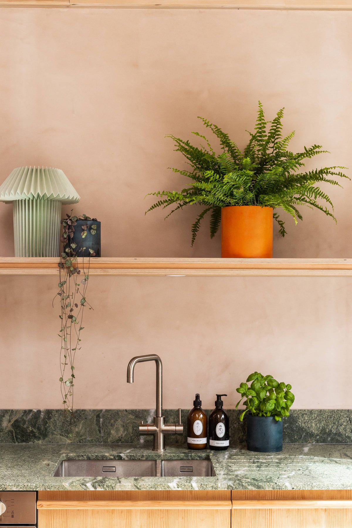 Hand-cast indoor plant pot | Midnight Blue