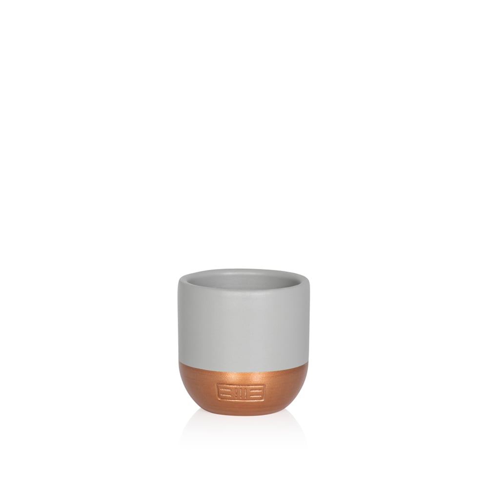 Indoor Metallic Dipped Pot/ Planter: Small / Pink And Copper