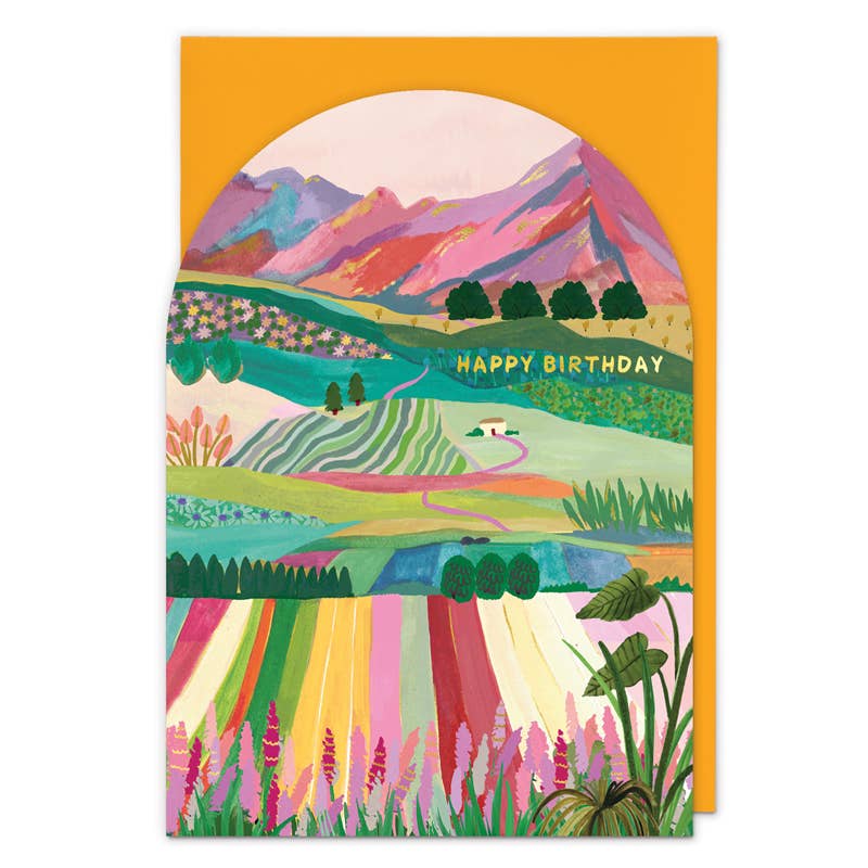 Flower Fields Greeting Card