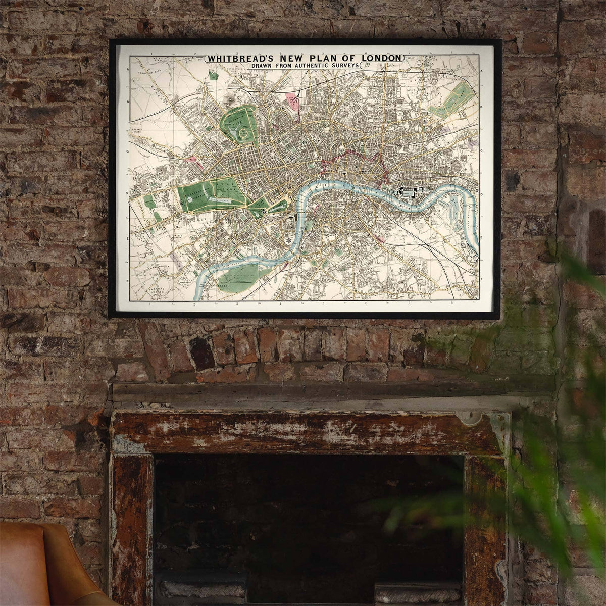 Whitbreads New Plan Of London 1853
