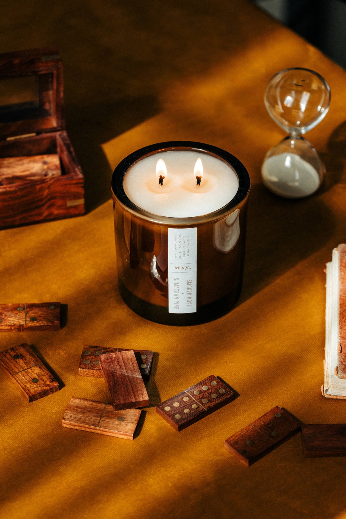 Big Amber Candle: Bamboo and Bergamot