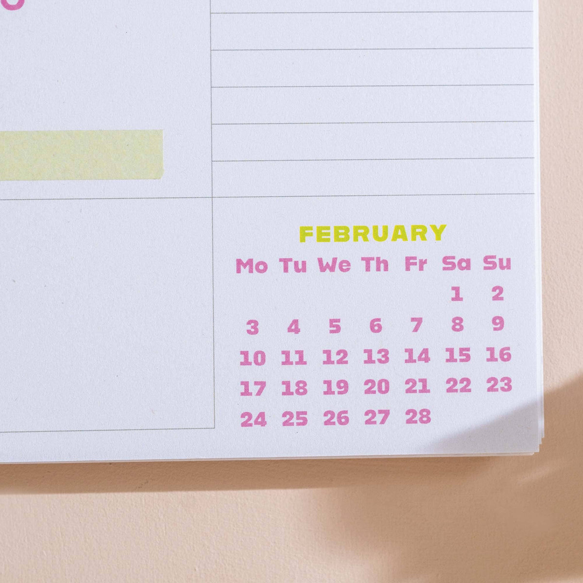 2026 Colour Pop | A3 Calendar