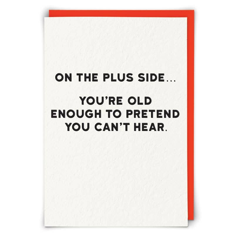 Plus Side Greeting Card