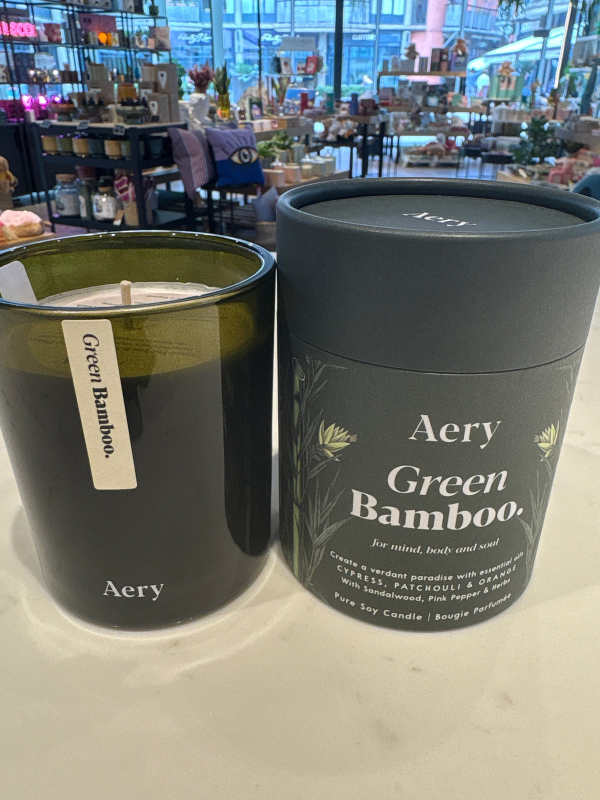 Botanical Green Bamboo Scented Candle