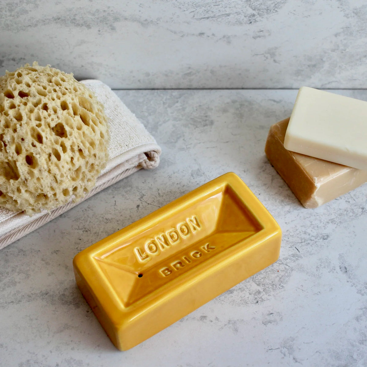 London Brick Soap Dish (Yellow)