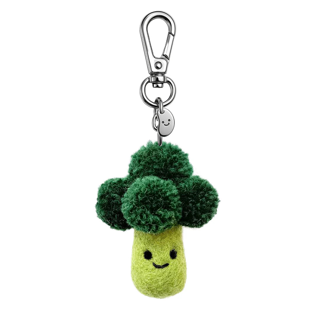 Baxter The Broccoli Felt Keychain - Silly Beans