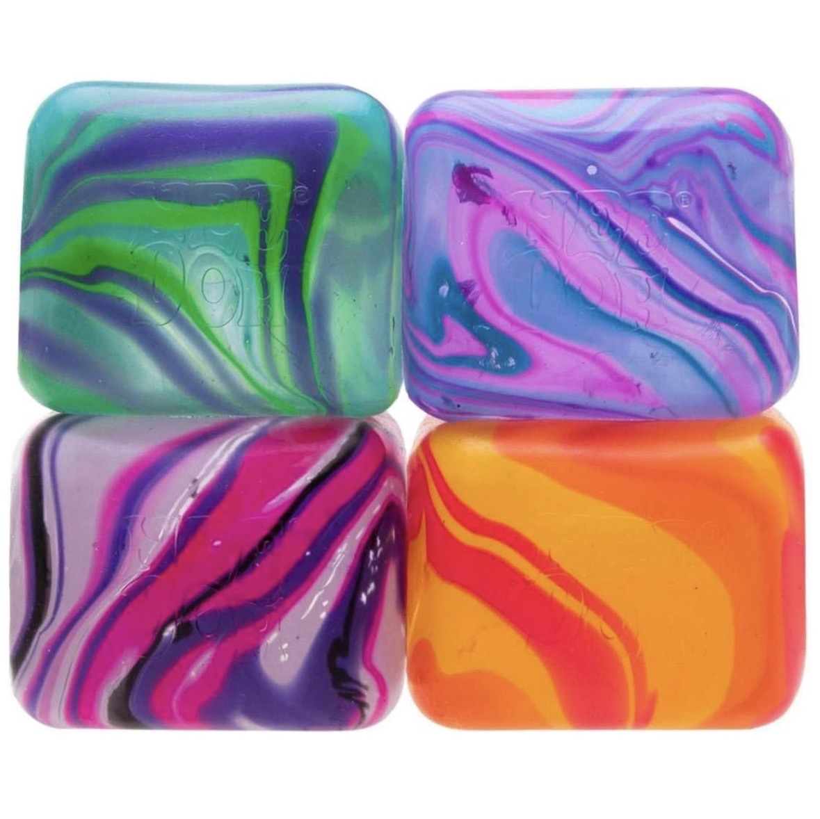 NeeDoh Nice Cube Swirl Fidget Toy - Random Assorted Colour