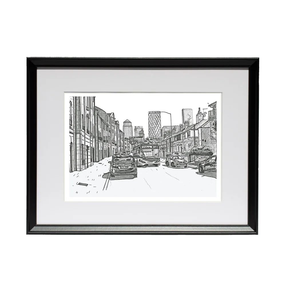 Rotherhithe Street SE16 Pencil Drawing - Magnus Rodwell