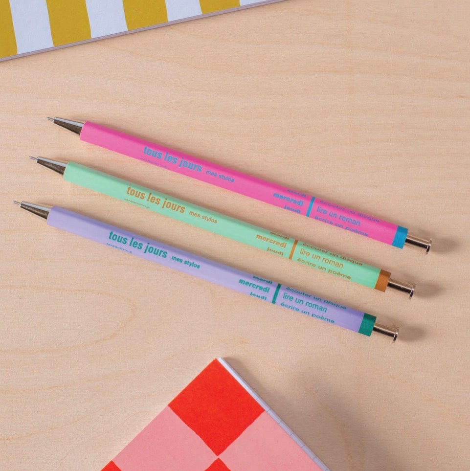 Tous Les Jours Ballpoint Pen in Vivid Pink | Refillable