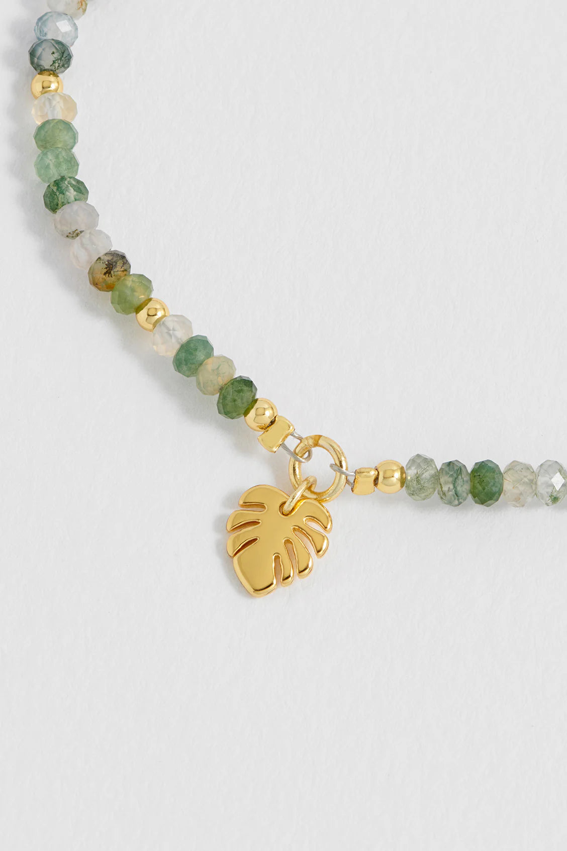 Monstera Leaf Amelia Gold Plated Bracelet