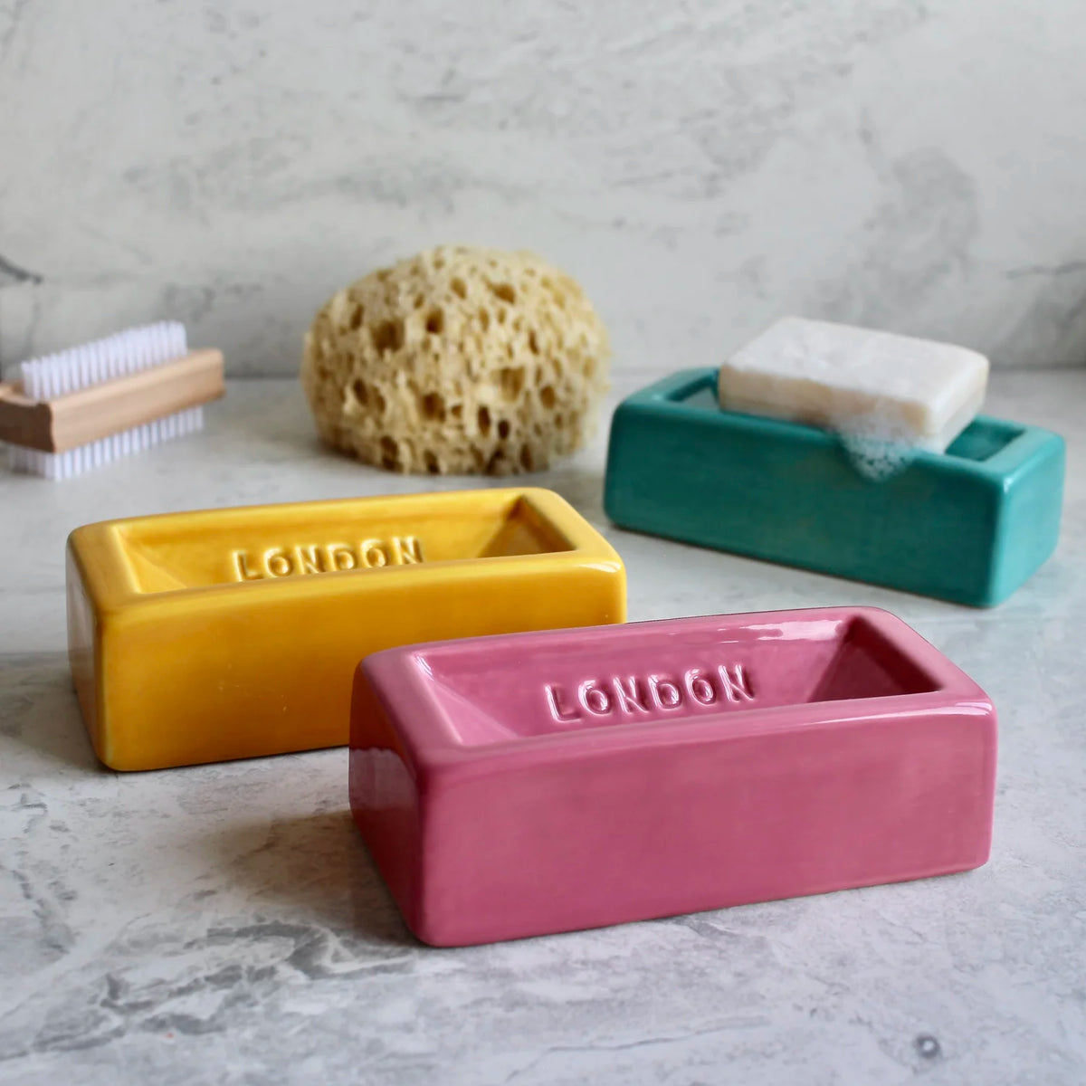 London Brick Soap Dish (Yellow)