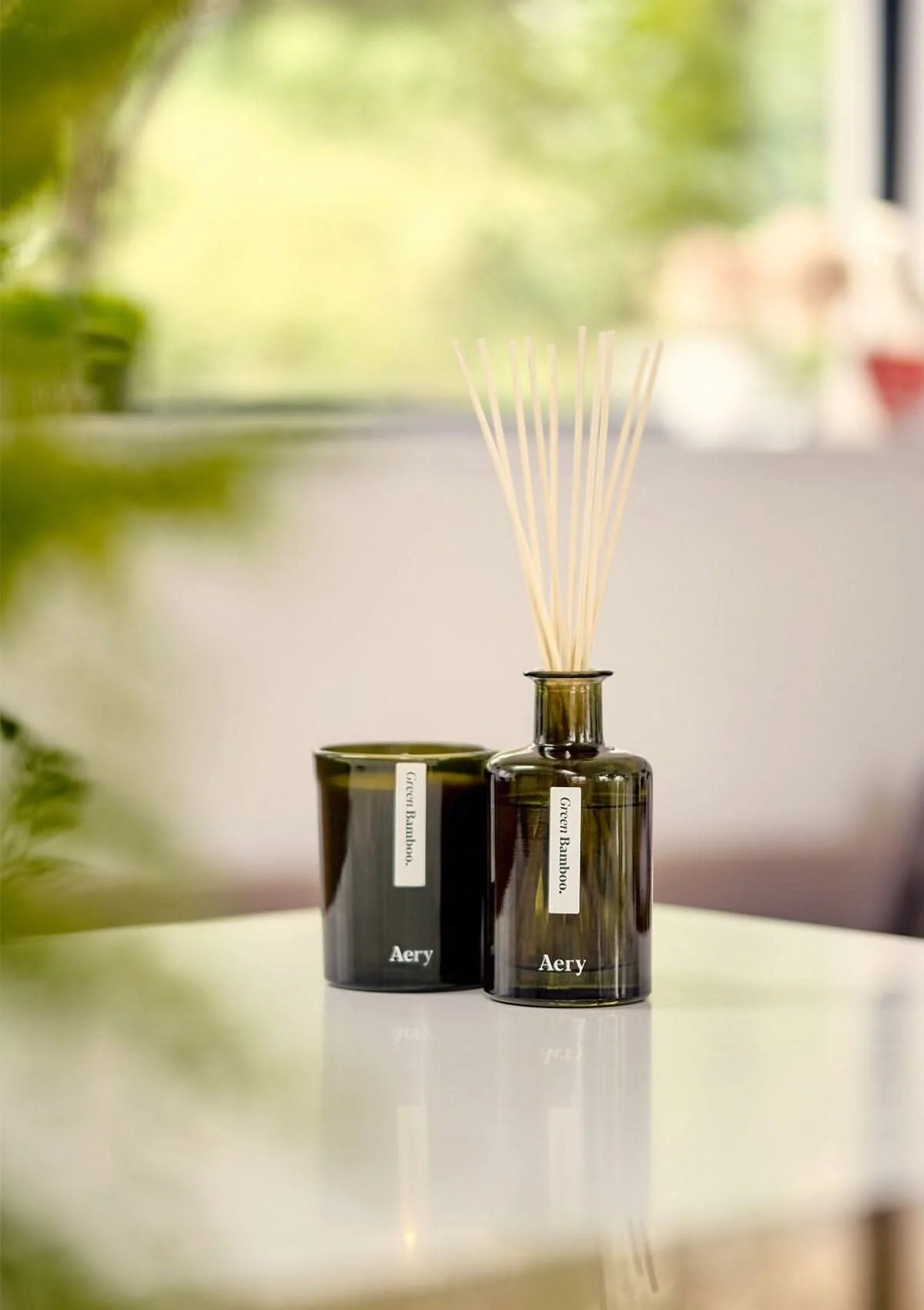 Botanical Green Bamboo Scented Candle