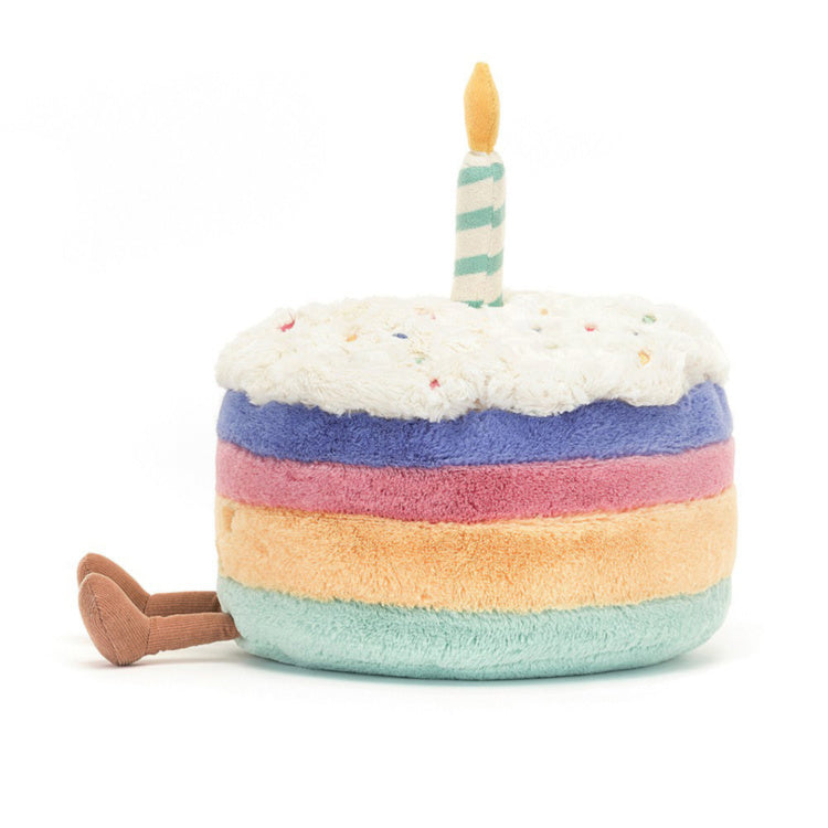 Jellycat Amuseables Rainbow Birthday Cake (12cm)