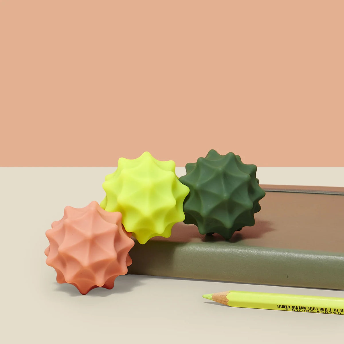 Odds Silicone Fidget Magnets - Vivid Mix 24 Units with Display - 6 of Each Colour