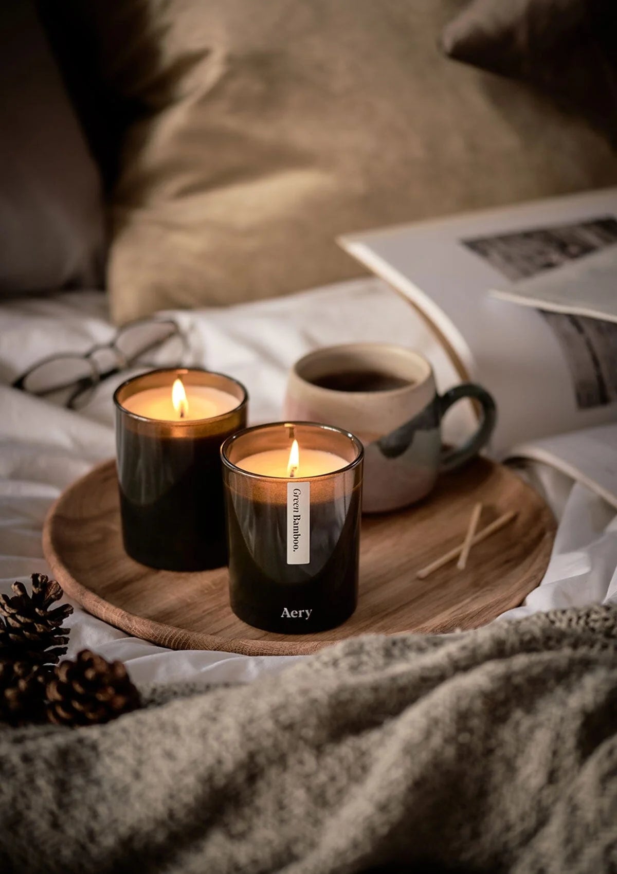 Botanical Green Bamboo Scented Candle
