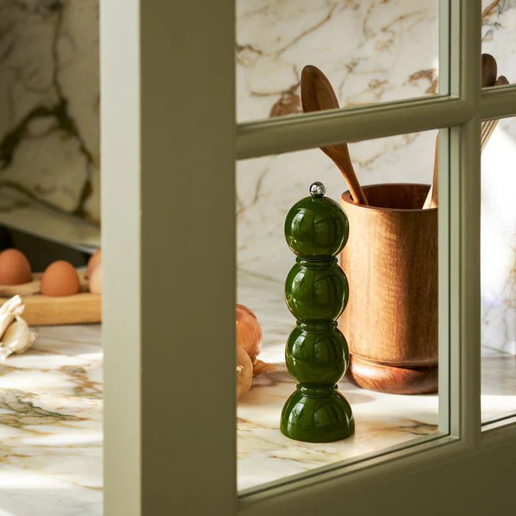 Khaki Bobbin Salt or Pepper Mill