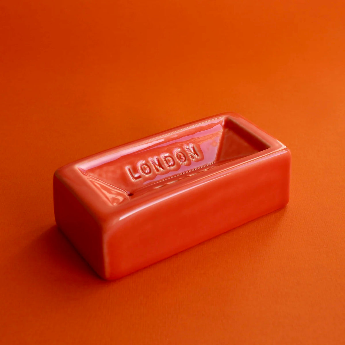 London Brick Soap Dish (Orange)