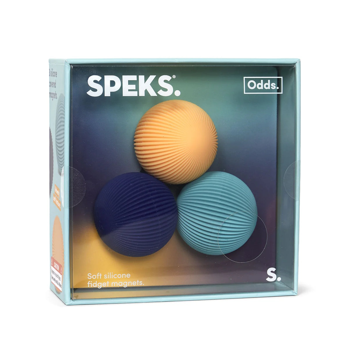 Odds Silicone Fidget Magnets - Vivid Mix 24 Units with Display - 6 of Each Colour