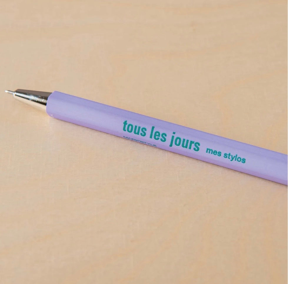 Tous Les Jours Ballpoint Pen in Light Purple | Refillable