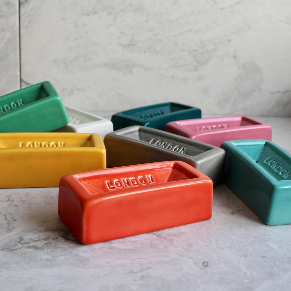 London Brick Soap Dish (Orange)