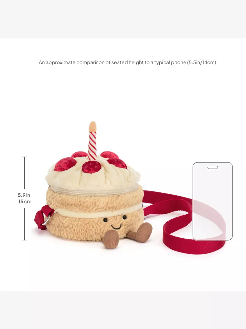 Jellycat Amuseables Birthday Cake Bag (18cm)