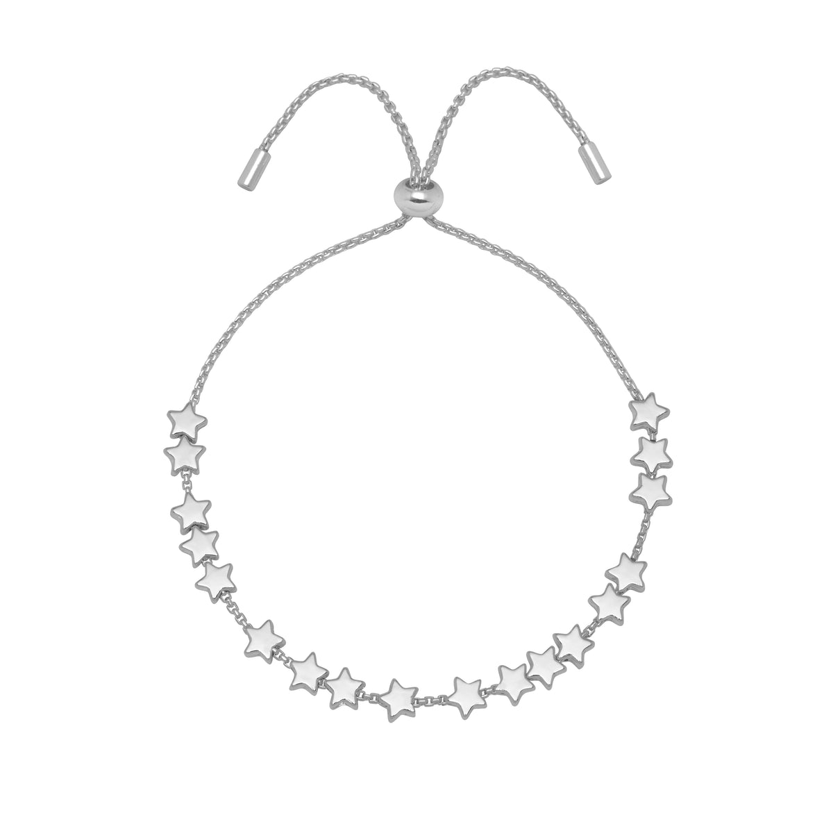 Stars So Bright Chain Slider - Silver Plated Silver Plated
