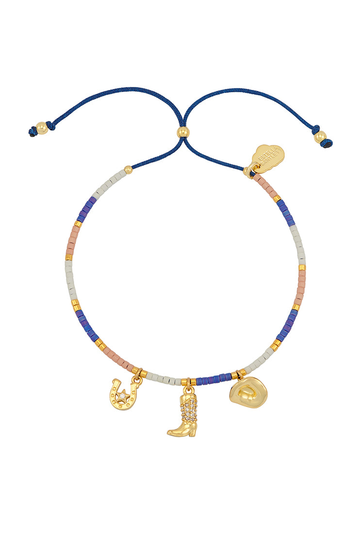 Cowboy Miyuki Louise Gold Plated Bracelet