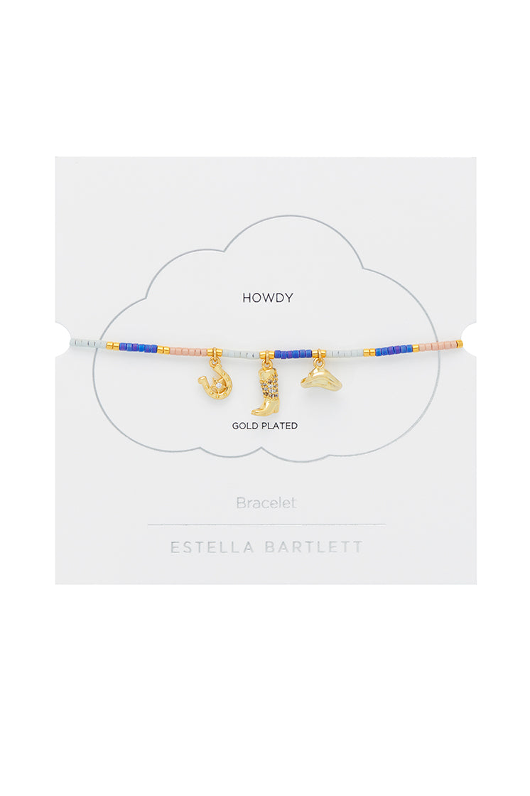 Cowboy Miyuki Louise Gold Plated Bracelet