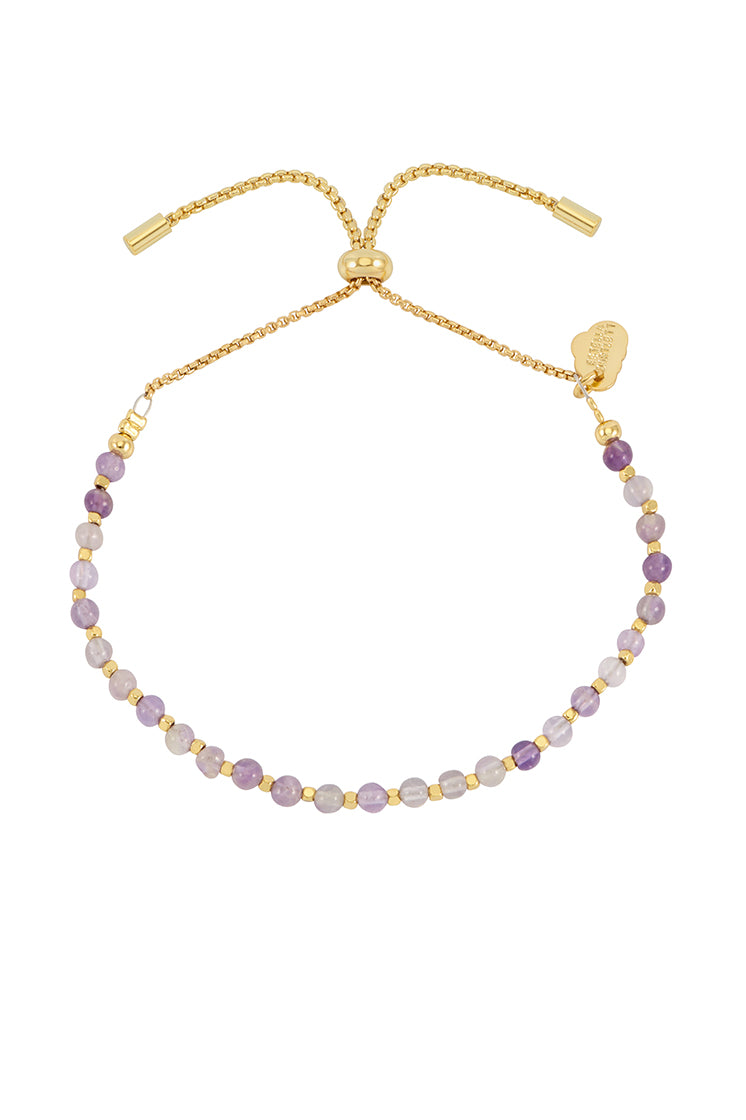 Wellness Amethyst Amelia Gold Plated Bracelet