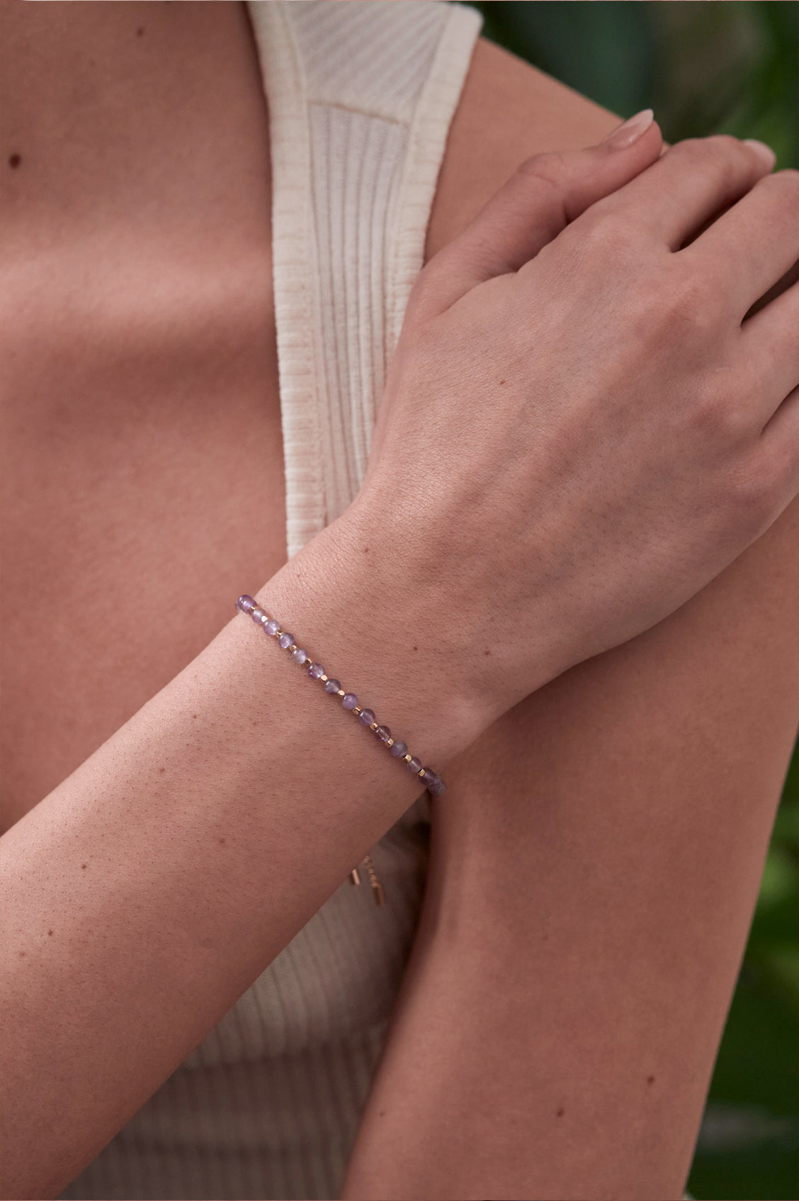 Wellness Amethyst Amelia Gold Plated Bracelet