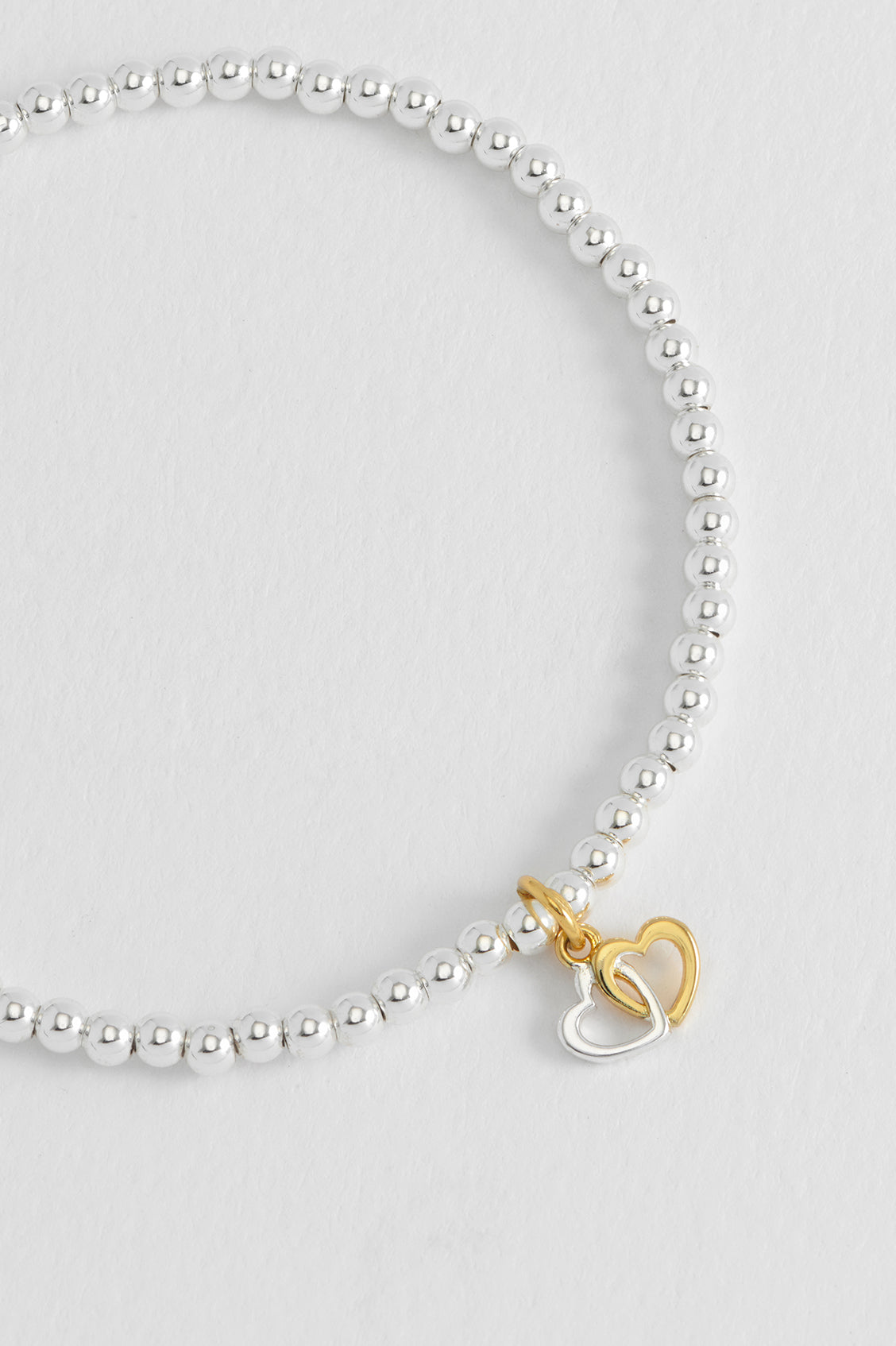 Double Heart Sienna Gold Plated Bracelet
