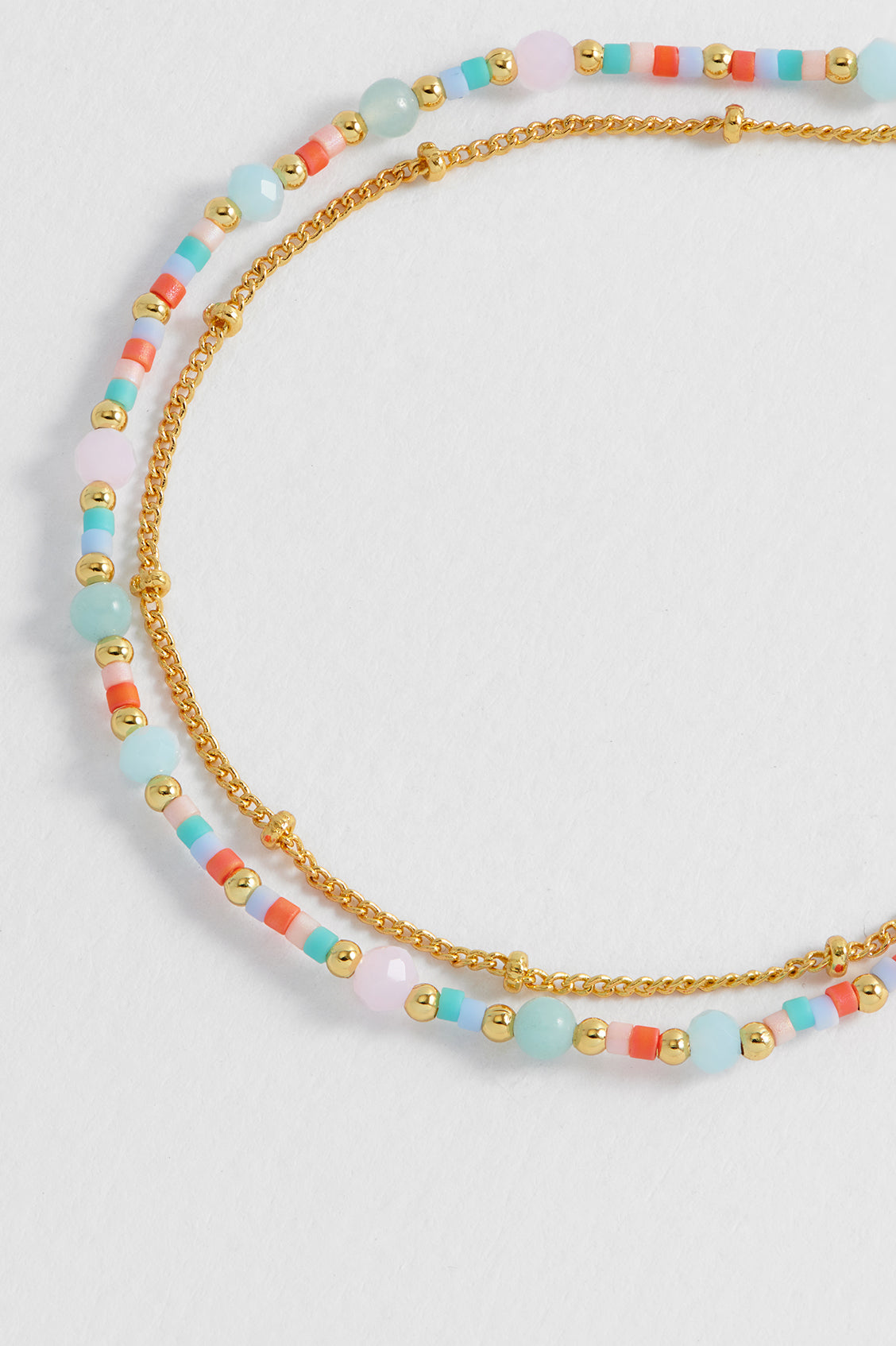 Mini Mixed Duo Chain Gold Plated Bracelet