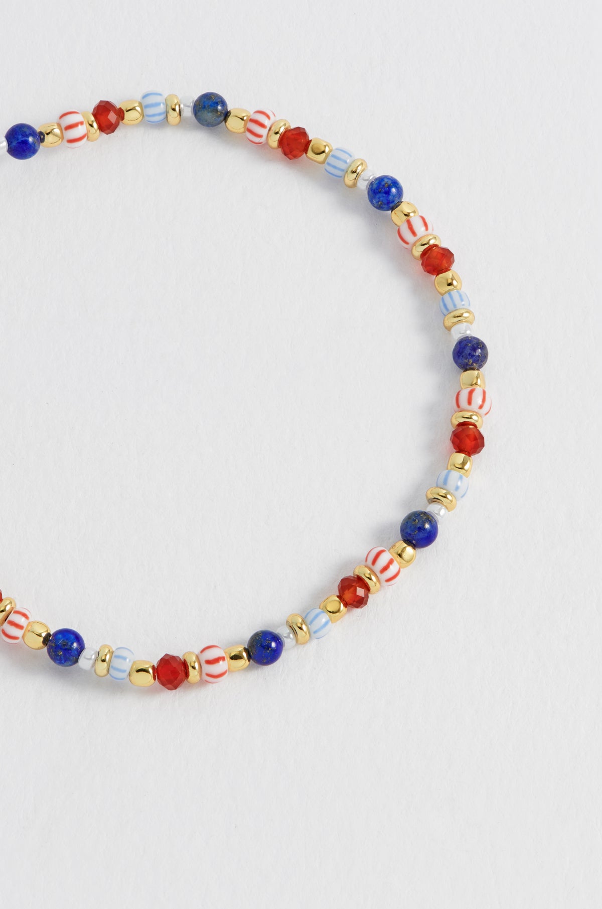 Mixed Glass Amelia Gold Plated Bracelet
