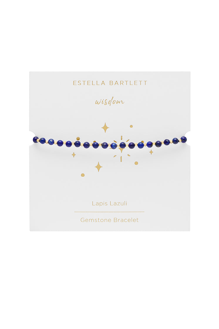 Wellness Lapis Lazuli Amelia Gold Plated Bracelet