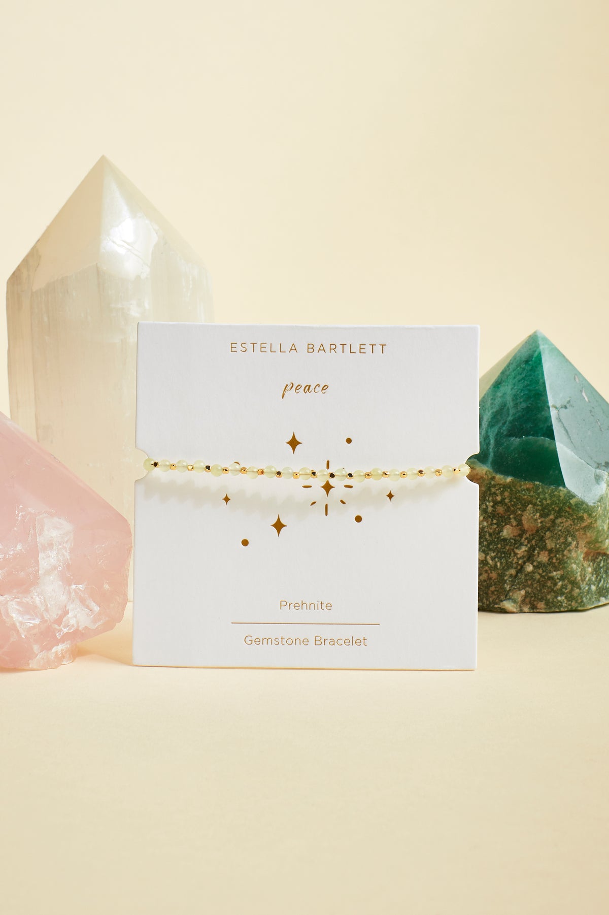 Wellness Prehnite Amelia Gold Plated Bracelet