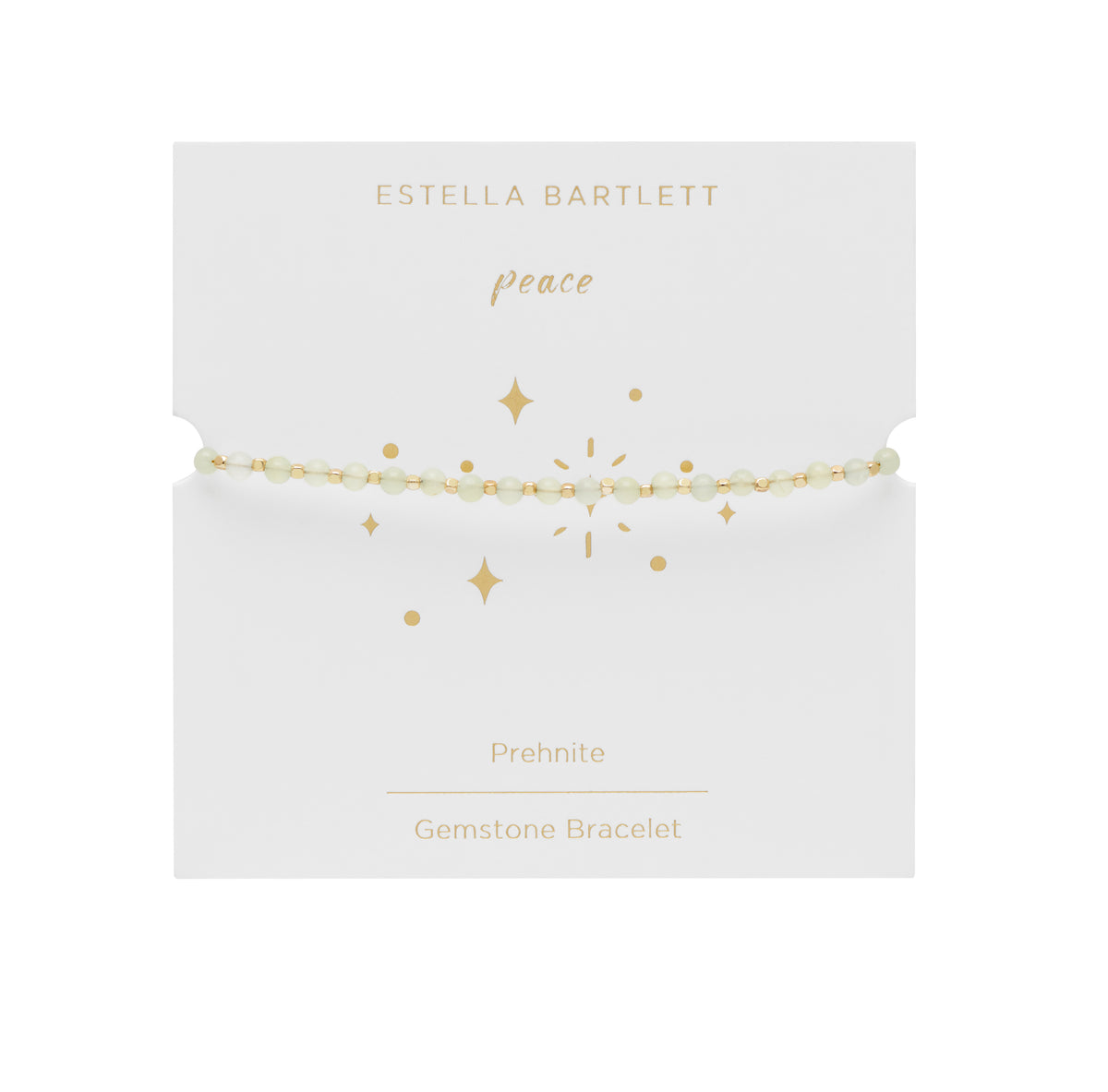 Wellness Prehnite Amelia Gold Plated Bracelet