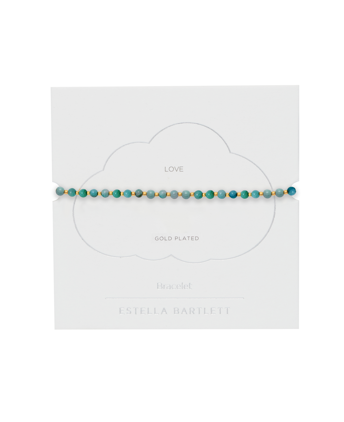 Amelia Amazonite Gold Plated Bracelet