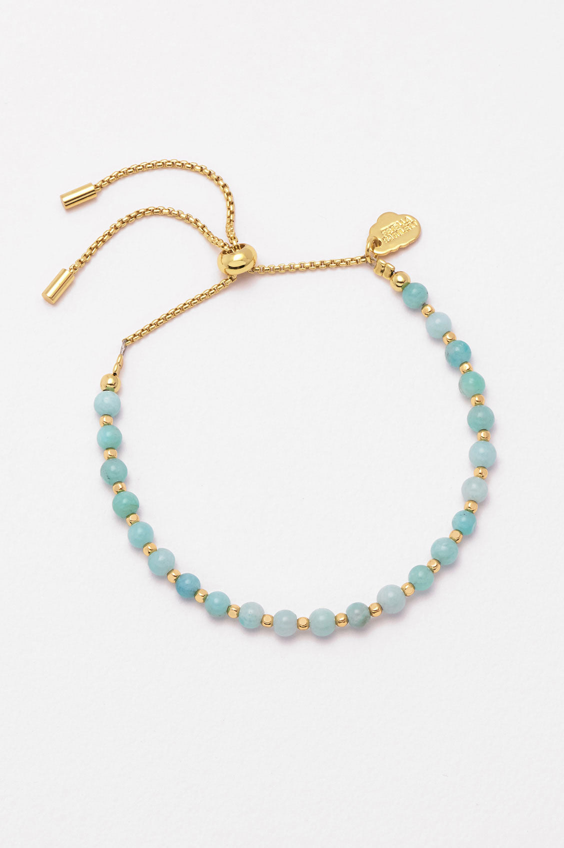Amelia Amazonite Gold Plated Bracelet