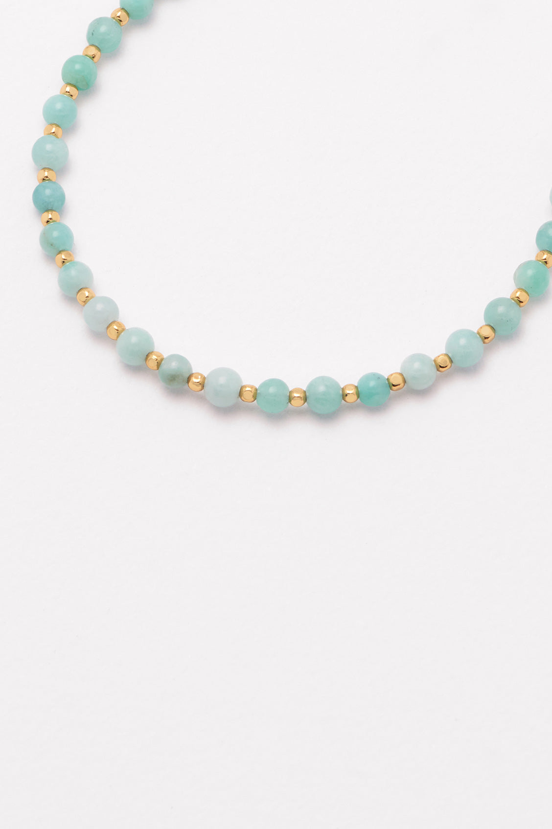 Amelia Amazonite Gold Plated Bracelet