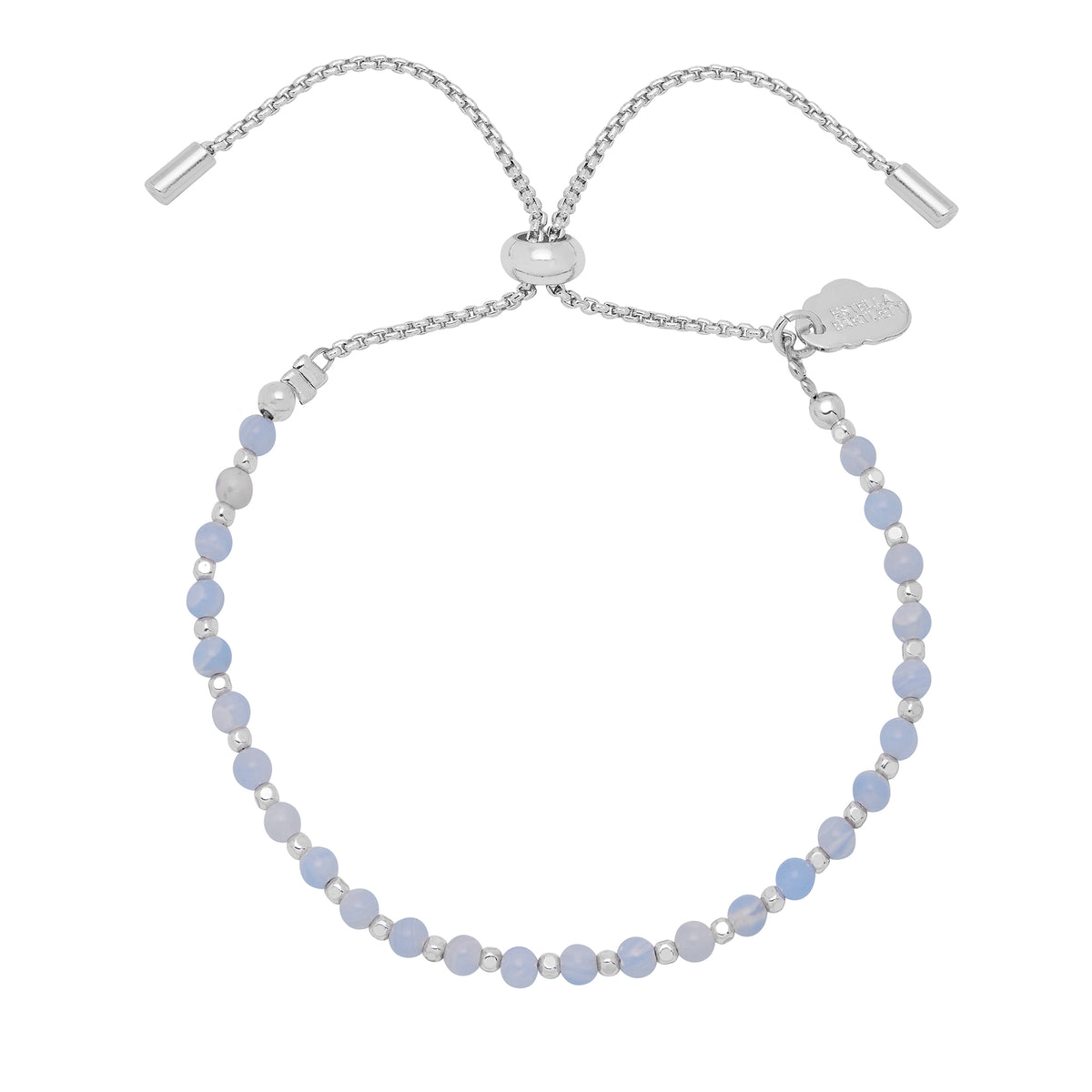 Amelia Blue Lace Silver Plated Bracelet
