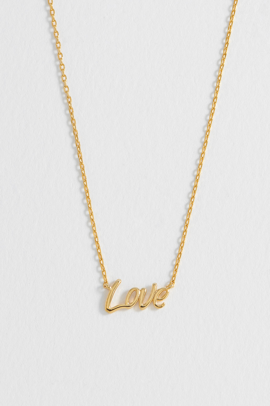 Signature Love Gold Plated Necklace