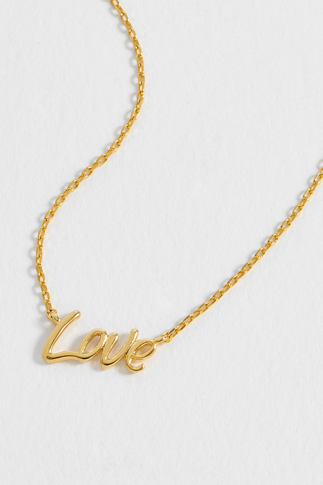 Signature Love Gold Plated Necklace