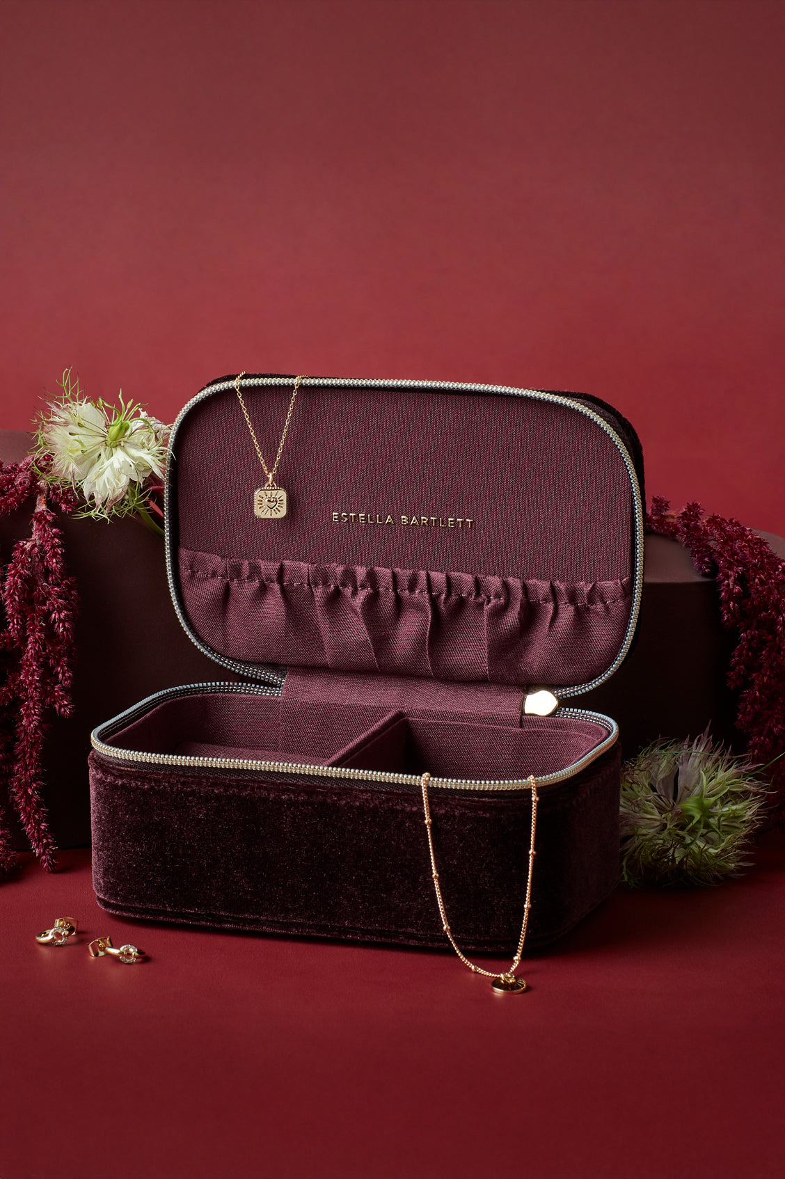 Quilted Lid Mini Jewellery Box
