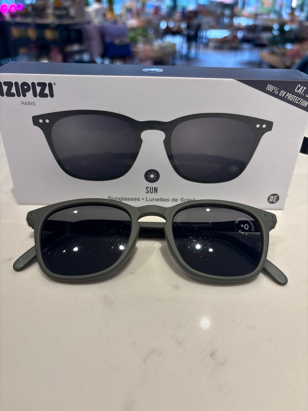 #E KAKI GREEN SUNGLASSES